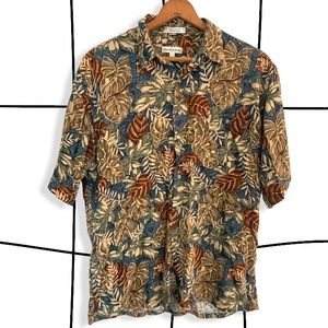 Vintage 90s leafy Hawaiian shirt